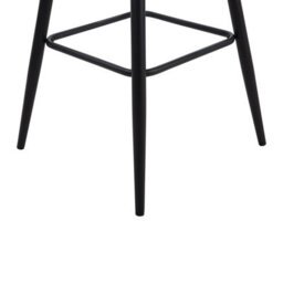 Beliani Set Of 2 Grey Fabric Bar Stools With Arms And Quilted Backrest - 103 Cm - thumbnail 9