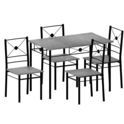 Lassic Vida Designs Roslyn 4 Seater Dining Set, Concrete Grey - thumbnail 7