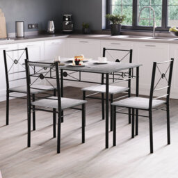 Lassic Vida Designs Roslyn 4 Seater Dining Set, Concrete Grey - thumbnail 4
