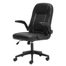 Levede Office Computer Chair Pu Leather Swivel Recliner  Flip-Up Armrests - thumbnail 2