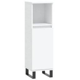Berkfield 3 Piece Bathroom Furniture Set White Engineered Wood - thumbnail 7