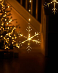 Werchristmas 1.2 M Snowflake Curtain String Lights, 336 Warm White Leds - thumbnail 4