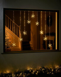Werchristmas 1.2 M Snowflake Curtain String Lights, 336 Warm White Leds - thumbnail 2