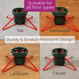 Neo Christmas Tree Stand For Real Trees Up To 8Ft Extra Large Heavy Duty Metal Base - thumbnail 5