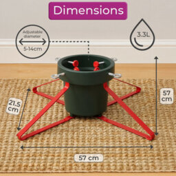 Neo Christmas Tree Stand For Real Trees Up To 8Ft Extra Large Heavy Duty Metal Base - thumbnail 6