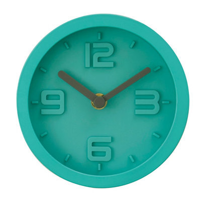 Orsina Elko Cyan Finish Embossed Wall Clock - image 1