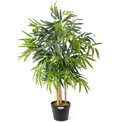 Christow Artificial Potted Bamboo Tree Topiary Decoration - 0.9M - image 1