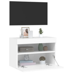 Vidaxl Tv Wall Cabinet With Led Lights White 60X30X40 Cm - thumbnail 7