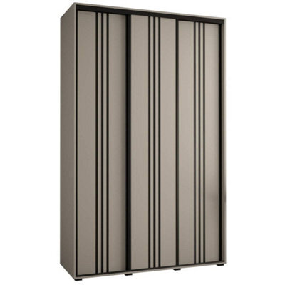 Arte Stylish Dakota Vi Sliding Door Wardrobe - Spacious Storage With Three Doors, Hanging Rails, And Shelves H2350mm W1600mm D600mm - image 1