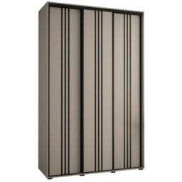 Arte Stylish Dakota Vi Sliding Door Wardrobe - Spacious Storage With Three Doors, Hanging Rails, And Shelves H2350mm W1600mm D600mm - thumbnail 1