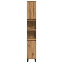 Berkfield Bathroom Cabinet Artisan Oak 30X30X190 Cm Engineered Wood - thumbnail 4