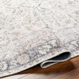 Livabliss Amelie-Washable Grey Pink Traditional Vintage Boho Living Dining Rug 200 X 275 Cm Easy Care, Non Shedding - thumbnail 3