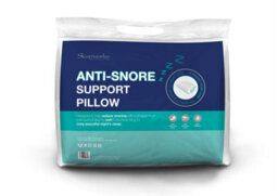 "Sleepworks Anti-Snore Pillow Contour Foam Core Support Hollowfibre Back Sleeper 48Cm X 74Cm (19"" X 29"")" - thumbnail 1