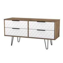 Anzio Matt Vintage Oak Effect 4 Drawer Bed Box (H)574mm (W)1130mm (D)395mm - thumbnail 3