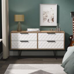Anzio Matt Vintage Oak Effect 4 Drawer Bed Box (H)574mm (W)1130mm (D)395mm - thumbnail 6