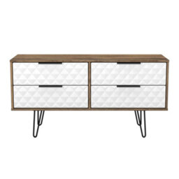 Anzio Matt Vintage Oak Effect 4 Drawer Bed Box (H)574mm (W)1130mm (D)395mm - thumbnail 1