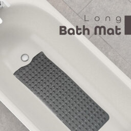 Divchi Shower Bath Mat Non Slip Anti Mould & Mildew With Strong Suction Cups Grip And Drain Holes Grey 40X100Cm - thumbnail 2