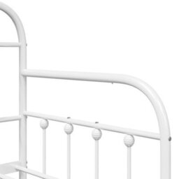 Berkfield Daybed Frame In White, 75X190 Cm, Made Of Steel - thumbnail 9