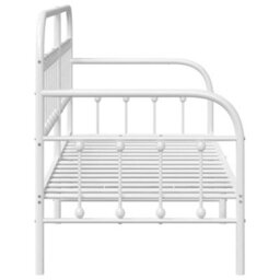 Berkfield Daybed Frame In White, 75X190 Cm, Made Of Steel - thumbnail 7