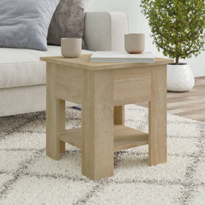 Berkfield Coffee Table Sonoma Oak 40X40X42 Cm Engineered Wood - image 1