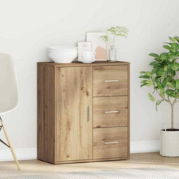 Walplus Sideboard Artisan Oak 60 X 31 X 70 Cm Engineered Wood - thumbnail 4