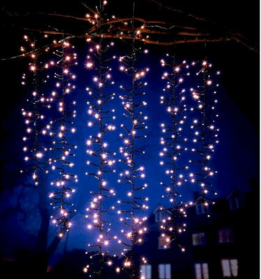 Cascading Led Meteor Fairy Lights - 480 Warm White Hanging Indoor Or Outdoor Lighting In 60Cm, 80Cm And 100Cm Drops - image 1