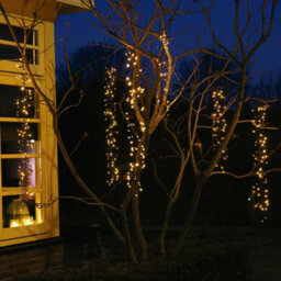 Cascading Led Meteor Fairy Lights - 480 Warm White Hanging Indoor Or Outdoor Lighting In 60Cm, 80Cm And 100Cm Drops - thumbnail 2