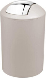 Zuvo Bathroom Accessories Set 6 Piece - Trash Can, Toothbrush Holder, Toothbrush Cup, Soap Dispenser, Soap Dish, (Beige) - thumbnail 2