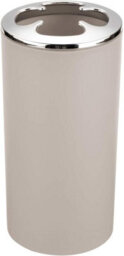 Zuvo Bathroom Accessories Set 6 Piece - Trash Can, Toothbrush Holder, Toothbrush Cup, Soap Dispenser, Soap Dish, (Beige) - thumbnail 4
