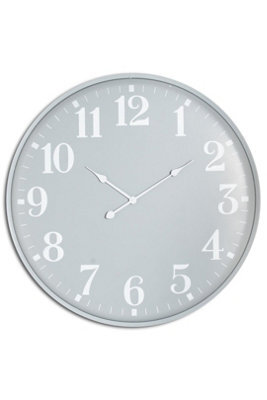 Ashmount Large Modern Wall Clock, 49Cm Metal Timepiece For Interiors - image 1