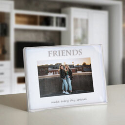 Happy Homewares Contemporary Silver Plated Friends 4X6 Picture Frame For Wall Or Table - thumbnail 7