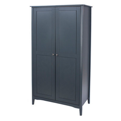 Core Products Como 2 Door Midnight Blue Wardrobe, H182.0Cm X W94.5Cm X D52.0Cm - image 1