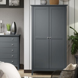 Core Products Como 2 Door Midnight Blue Wardrobe, H182.0Cm X W94.5Cm X D52.0Cm - thumbnail 8