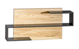 Arte Contemporary Elegance: Gappa Wall Shelf, Mountain Ash & Fresco, H580mm W1200mm D196mm - thumbnail 1