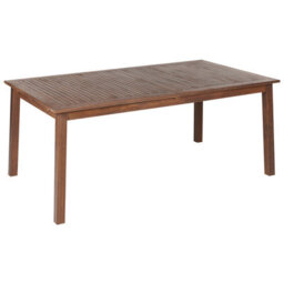 Beliani Extending Garden Dining Table Cesana 180/240 Cm 100 Cm Acacia Wood Dark Brown - thumbnail 4