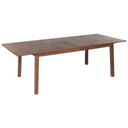 Beliani Extending Garden Dining Table Cesana 180/240 Cm 100 Cm Acacia Wood Dark Brown