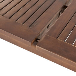 Beliani Extending Garden Dining Table Cesana 180/240 Cm 100 Cm Acacia Wood Dark Brown - thumbnail 8
