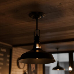 Ledsone Vintage Ceiling & Wall Light, 30Cm Barn Metal Shade With Adjustable Swivel Head, Matte Black E27 Flush Mount Fixture - thumbnail 3