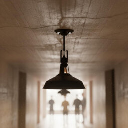 Ledsone Vintage Ceiling & Wall Light, 30Cm Barn Metal Shade With Adjustable Swivel Head, Matte Black E27 Flush Mount Fixture - thumbnail 6