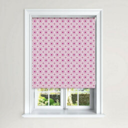 Lister Cartwright Olivia Bard Jaipur Indian  Blackout Roller Blinds Child Safety Included  (Pink, 90 Cm Width X 140 Cm Drop)