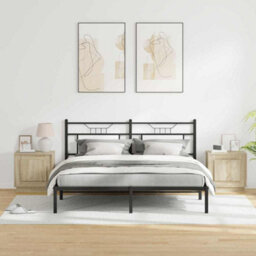 Berkfield Modern Bedside Cabinets With Led Lights 2 Pcs Sonoma Oak 44X34,5X45 Cm - thumbnail 4