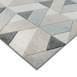 Grey Modern Easy To Clean Geometric Rug For Living Room-200Cm X 290Cm - thumbnail 2