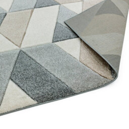 Grey Modern Easy To Clean Geometric Rug For Living Room-200Cm X 290Cm - thumbnail 3