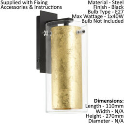 Elegant Ceiling Pendant Light With Matching Wall Sconces In Clear Glass And Gold Finish - thumbnail 3