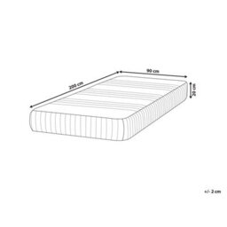 Beliani Latex Foam Mattress Fantasy H2/3 Medium 90 X 200 Cm (Eu Single) - thumbnail 3