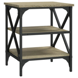 Berkfield Industrial Side Tables 2 Pcs Sonoma Oak 40X42X50 Cm Engineered Wood - thumbnail 5