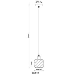 Luminosa Lighting Luminosa Xia Dome Pendant Ceiling Light Matt Black Smoke Glass Shade 1X E27 - thumbnail 5