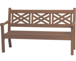 Winawood Speyside 3 Seater Wood Effect Bench - New Teak - thumbnail 1