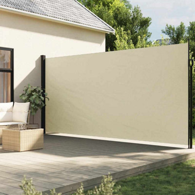 Walplus Retractable Side Awning Garden Sun Shade Canopy Gazebo For Back Door, Porch, Patio Cream 220X300 Cm - image 1
