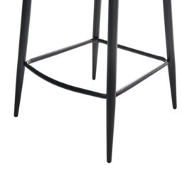 Wyld And Coco Retro Bar Chairs Set Of 2 Brown Velvet Armrests, W50 X D54 X H100Cm - thumbnail 9